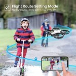 Potensic P7 Mini Drone pour Enfant Caméra 720P 20 Minutes de Vol Mode de Combat 2 Batteries Convient à l'intérieur Blanc